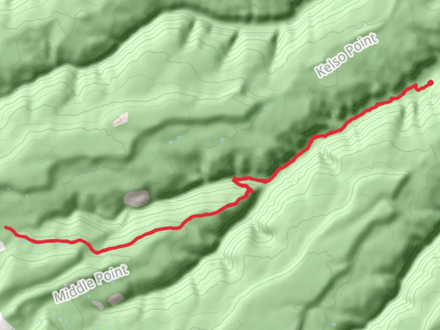 An image depicting the trail Middle Fork Escalante Trail and its surrounding area.