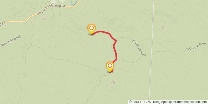 Bibbulmun Track alt 5 Map