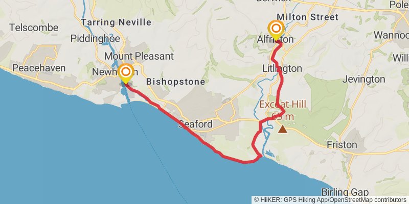 Vanguard Way stage 6 Map