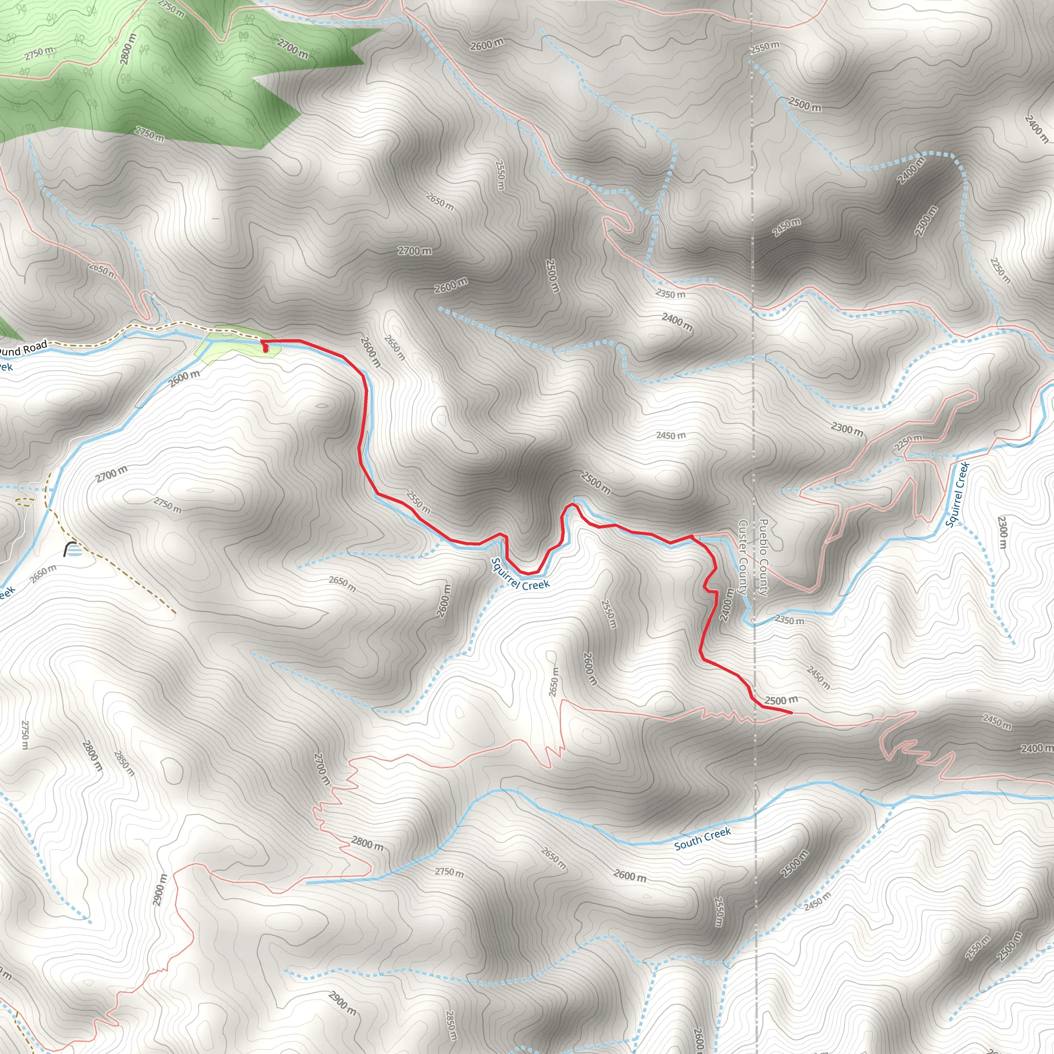 Coupler Trail mobile static map