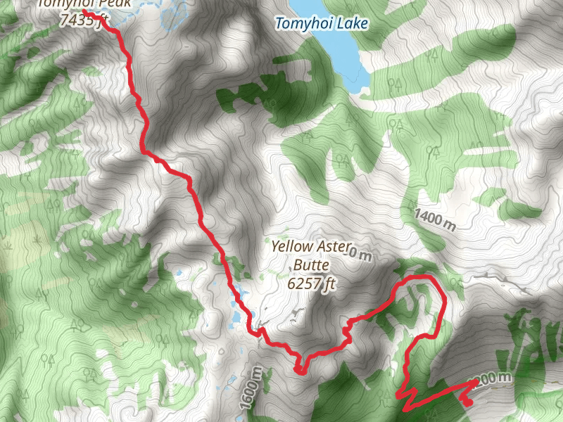 Tomyhoi Peak via Tomyhoi Lake Trail