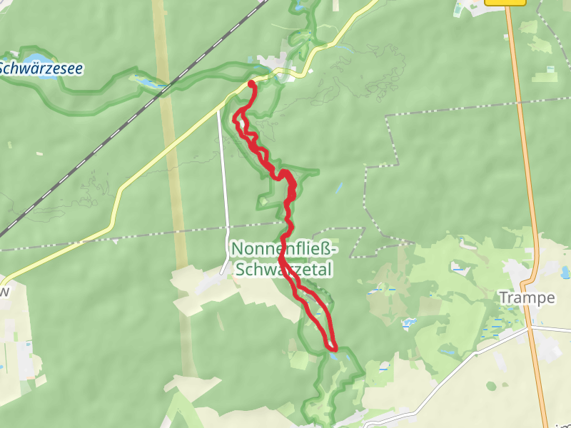 Nonnenfliess via Jakobsweg and Rund um die Schorfheide