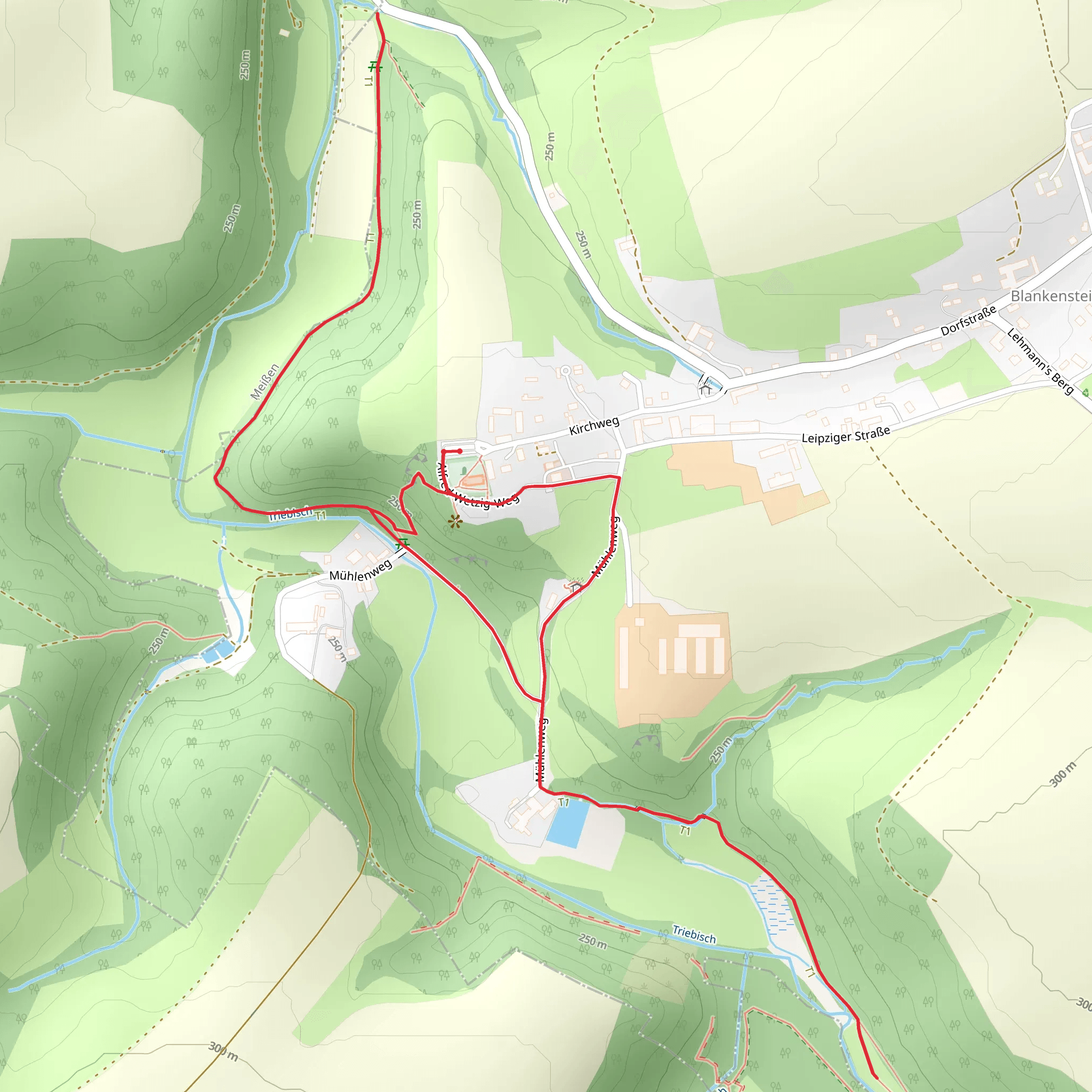 Eulenmuhle and Kalkofen Loop mobile static map
