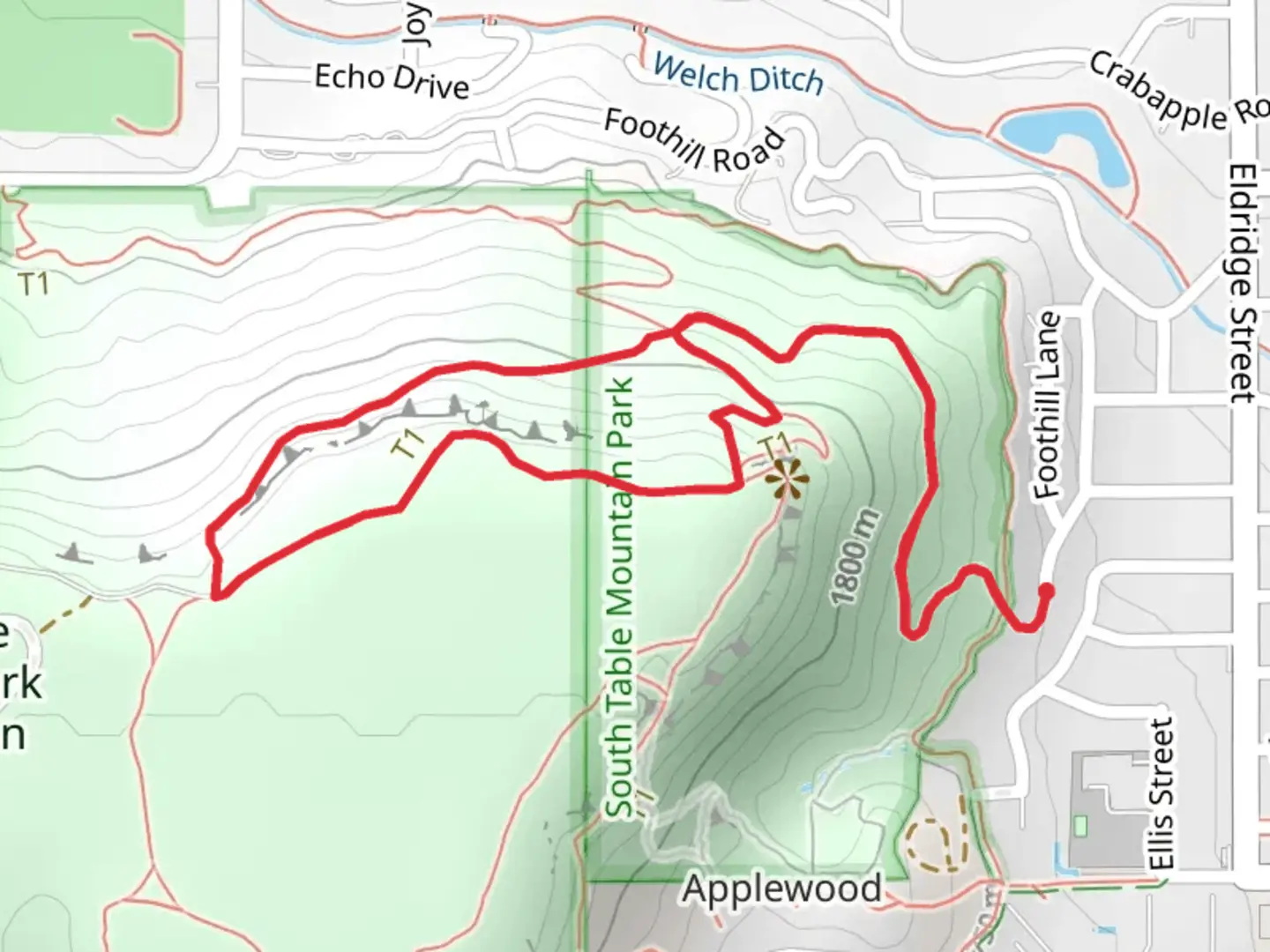 An image depicting the trail Ancient Palms and Basalt Cap Loop Trail and its surrounding area.