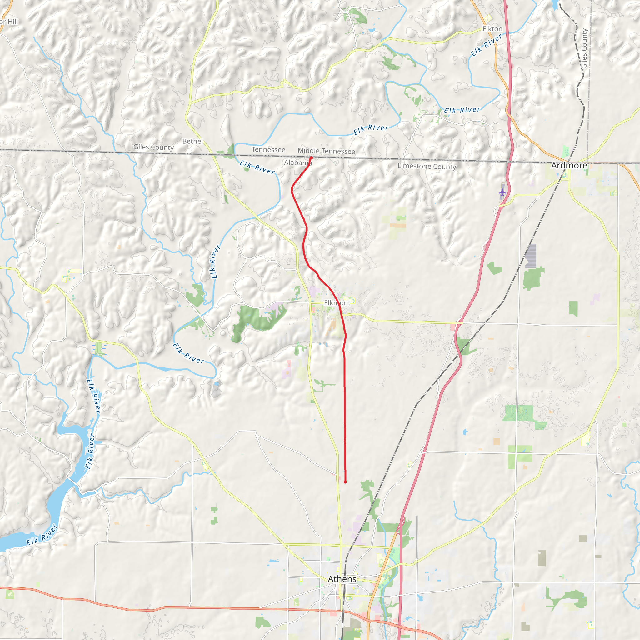 Richard Martin Trail mobile static map