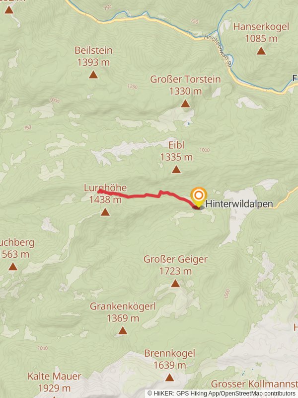 Goss Hinterwildalpen mobile static map