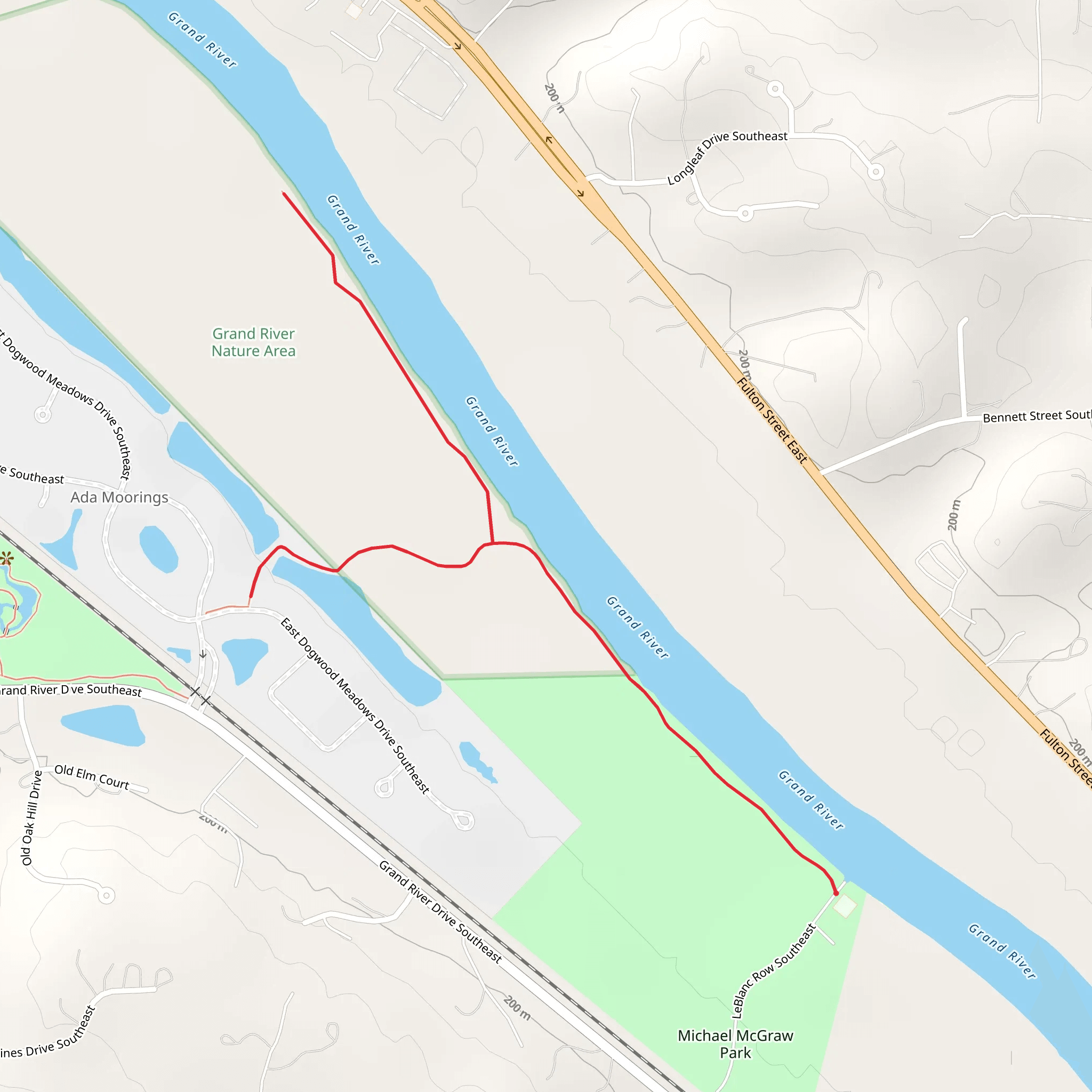 Michael McGraw Park Walk mobile static map