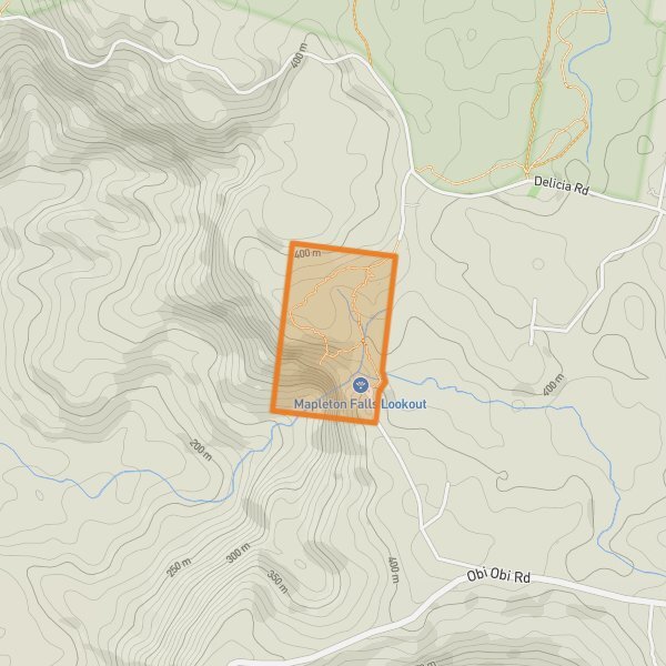 Mapleton Falls National Park mobile static map