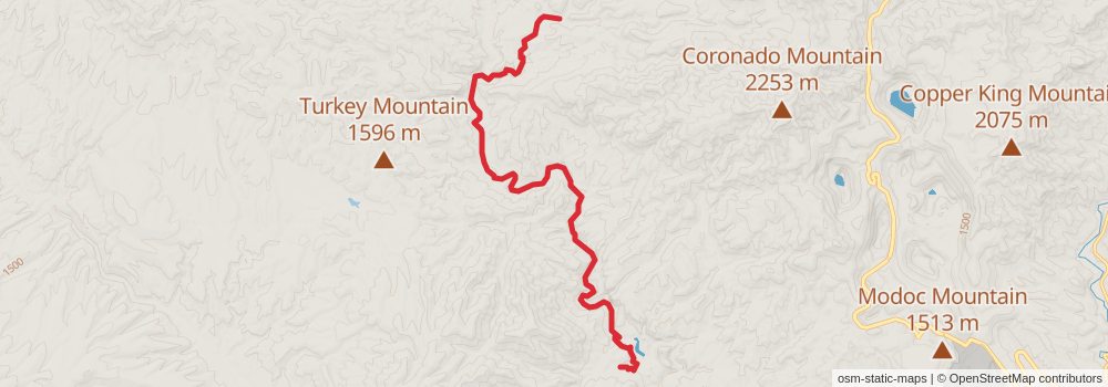 Grand Enchantment Trail stage 26 Map