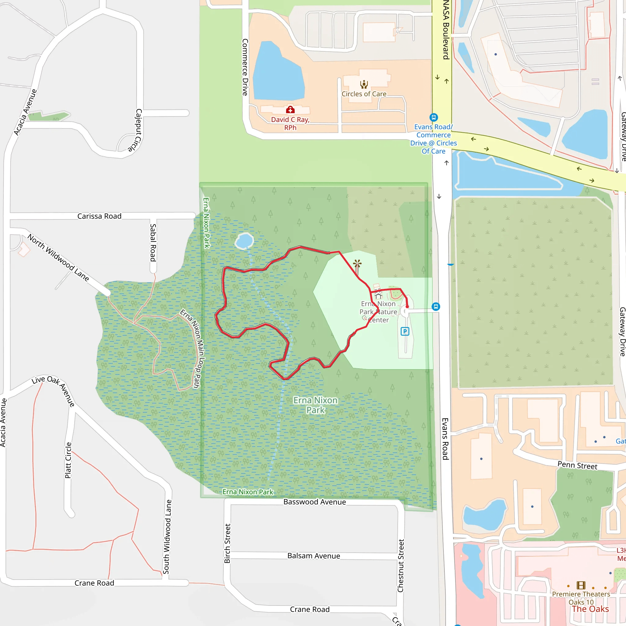 Butterfly Garden Loop mobile static map