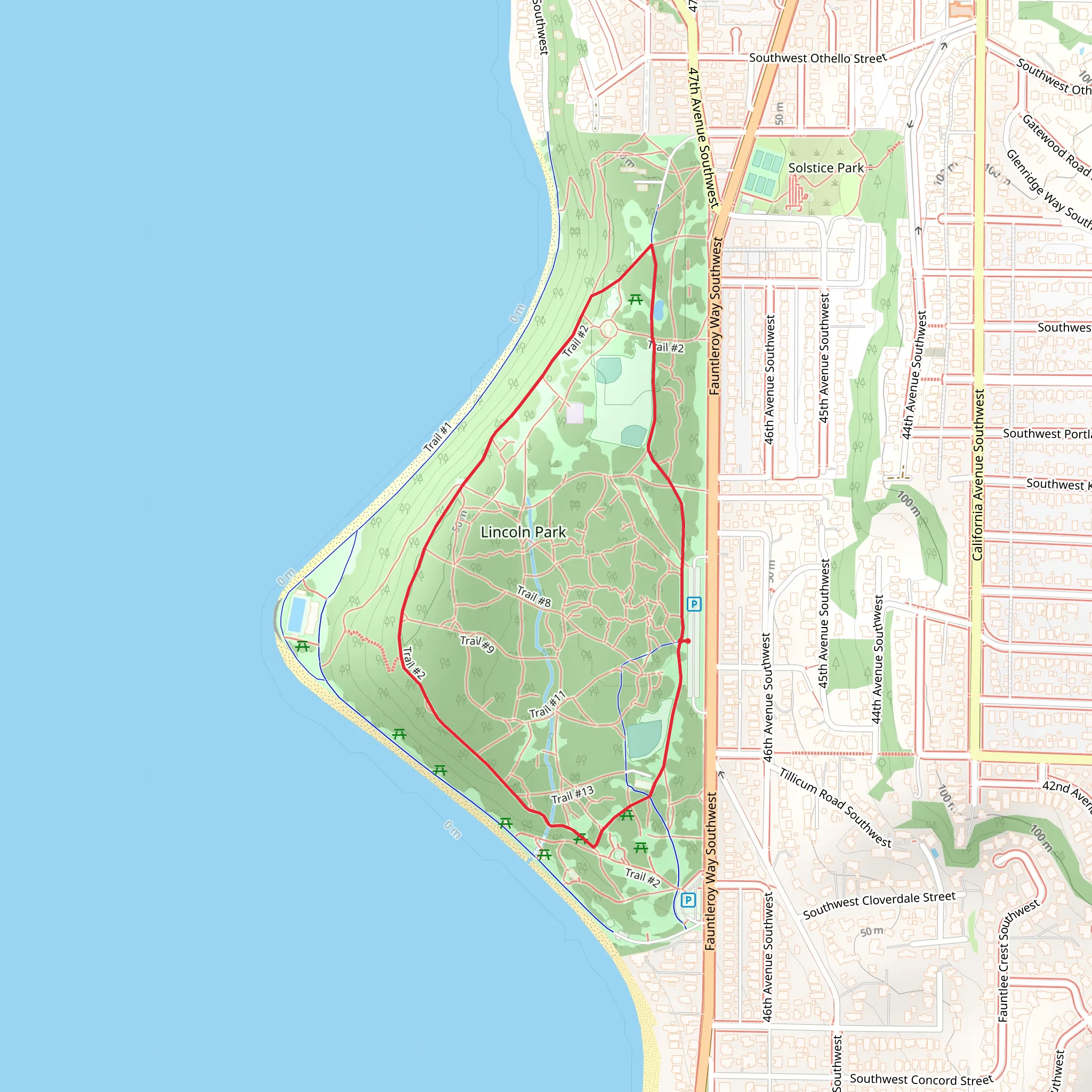 Trail 2 Loop mobile static map