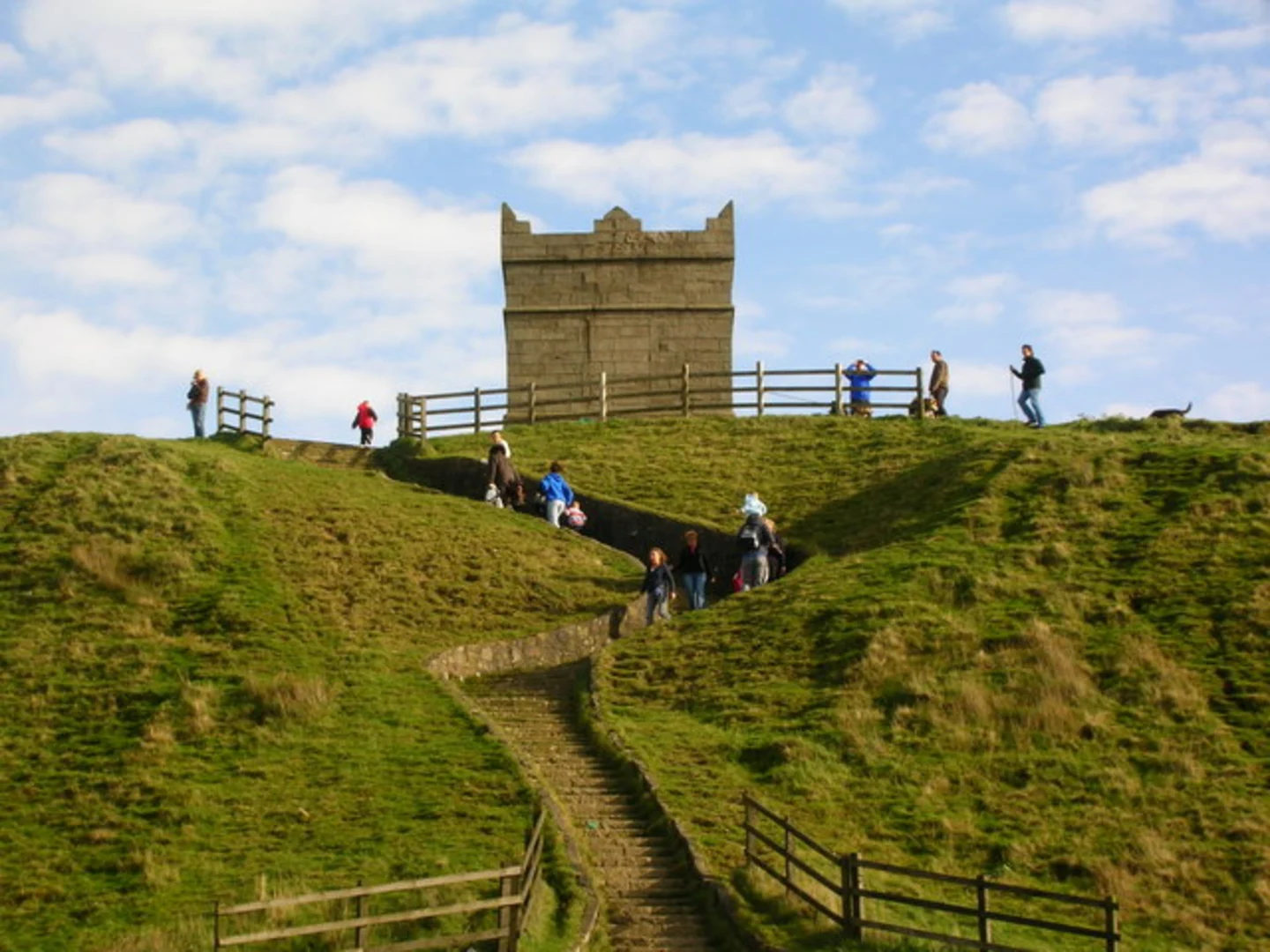 An image depicting the trail Winter Hill and Rivington Pike Loop and its surrounding area.