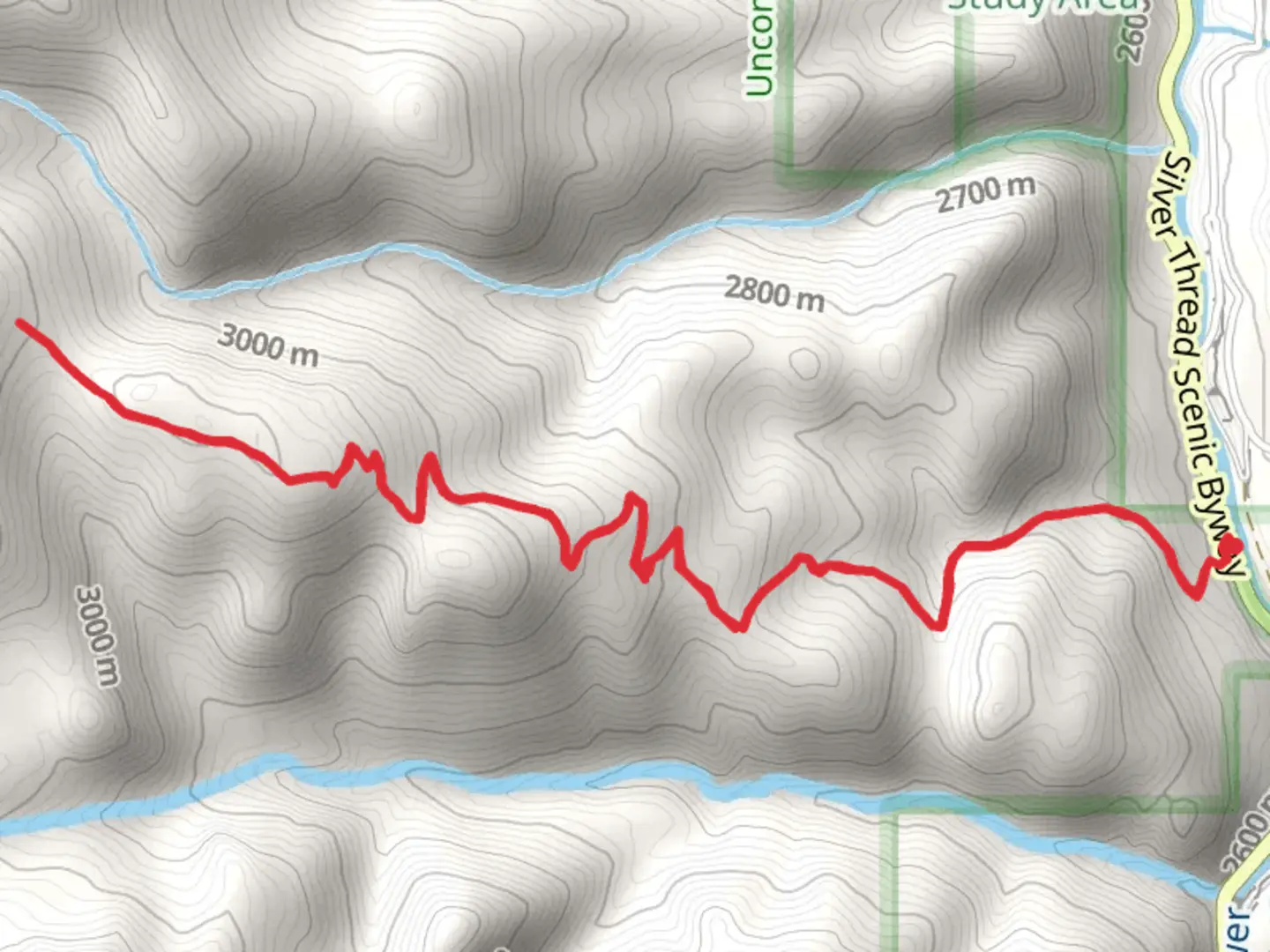 An image depicting the trail Independence Gulch Trail and its surrounding area.