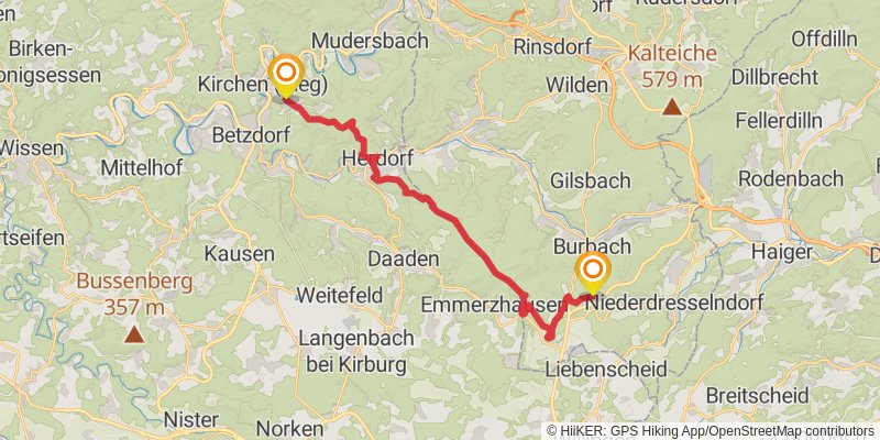 Siegerland-Höhenring stage 3 Map