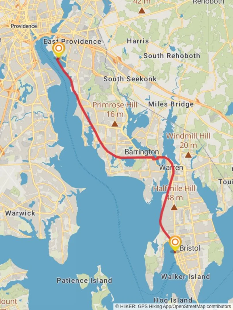 East Bay Bike Path Providence County Rhode Island