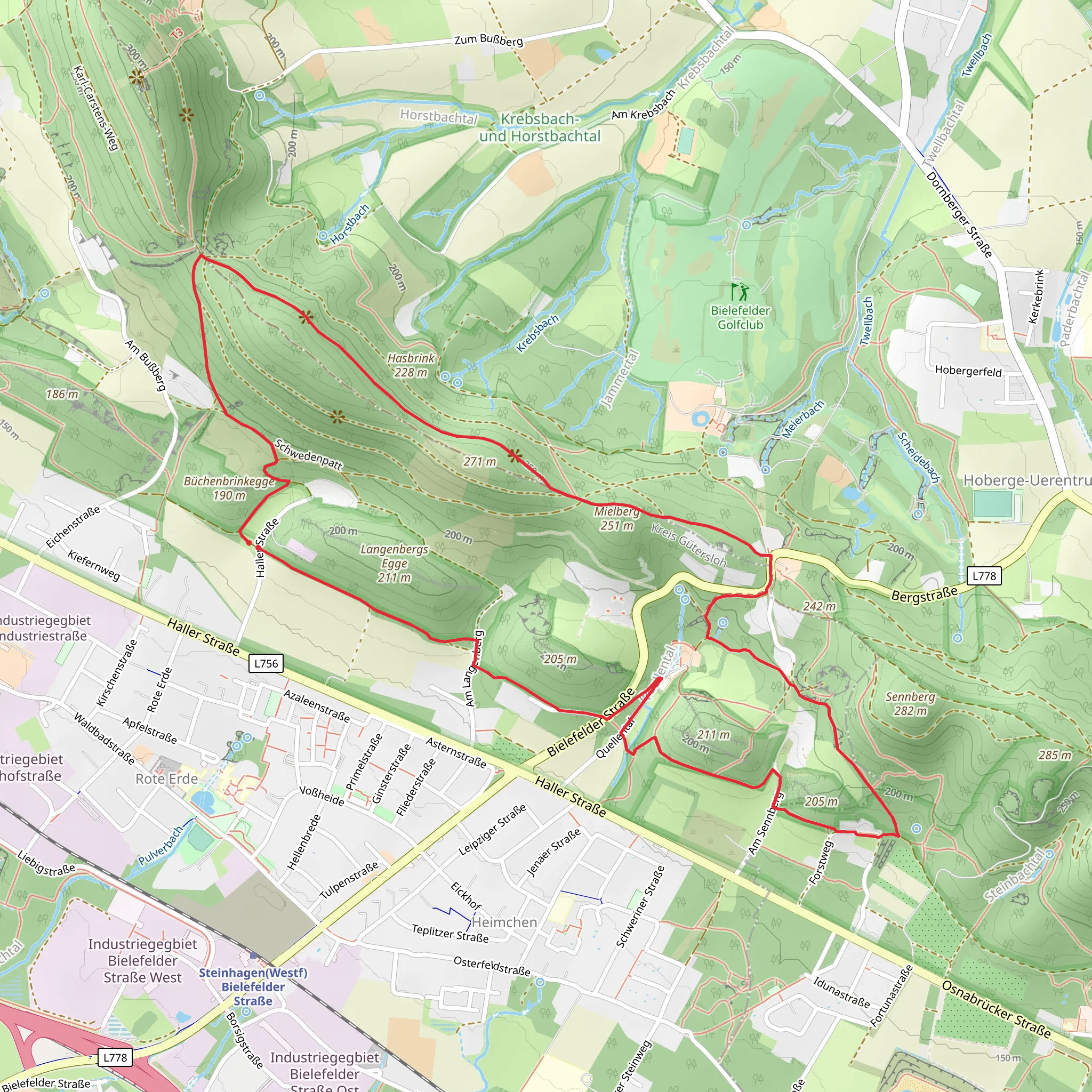 Quellweg Loop mobile static map