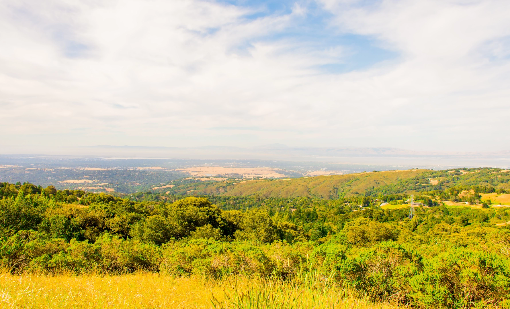 An image depicting the trail Sunset and Live Oak Loop via Clarkia Trail and its surrounding area.
