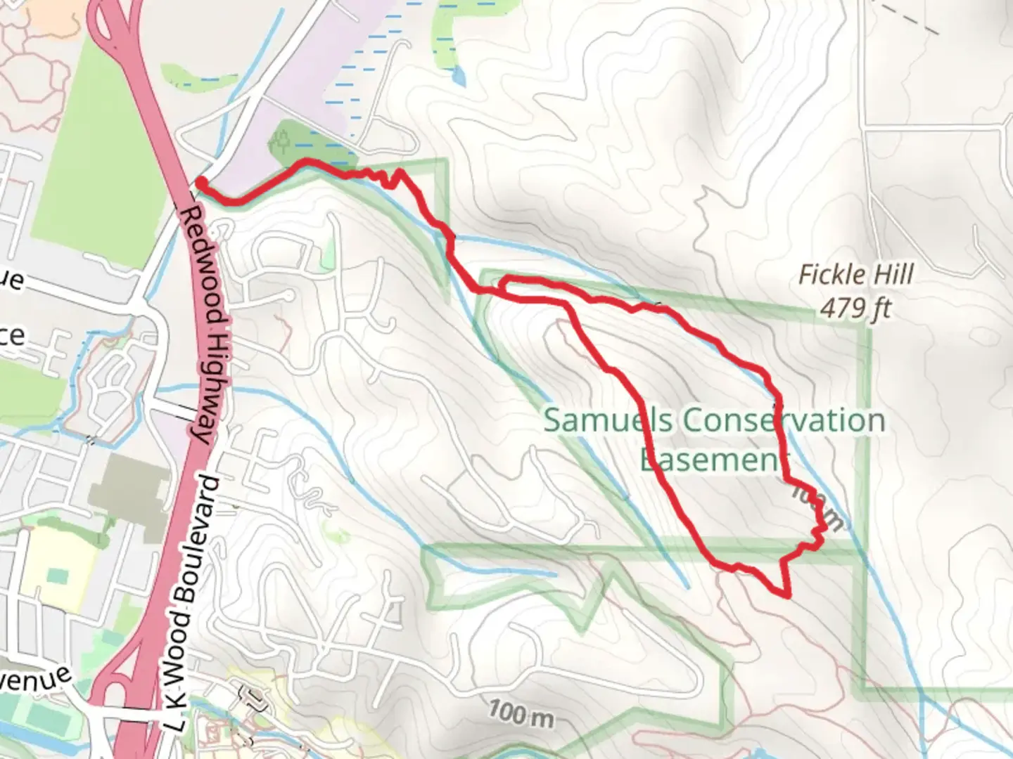 An image depicting the trail Arcata Ridge and South Fork Loop Trail and its surrounding area.