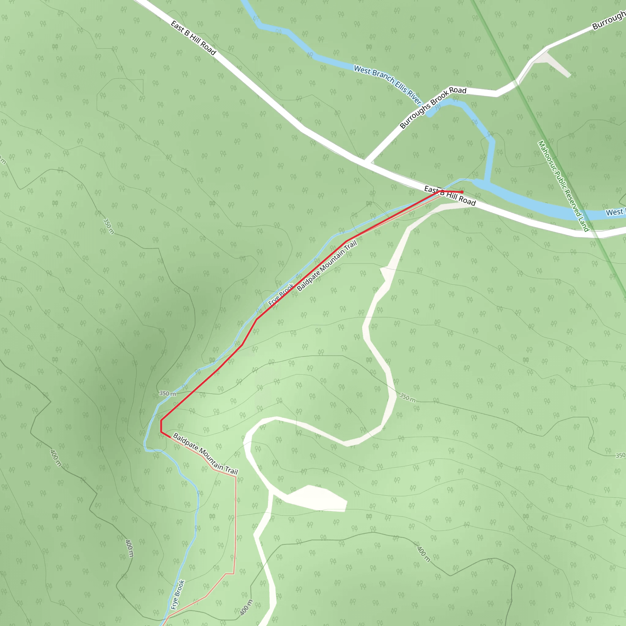 Frye Brook mobile static map