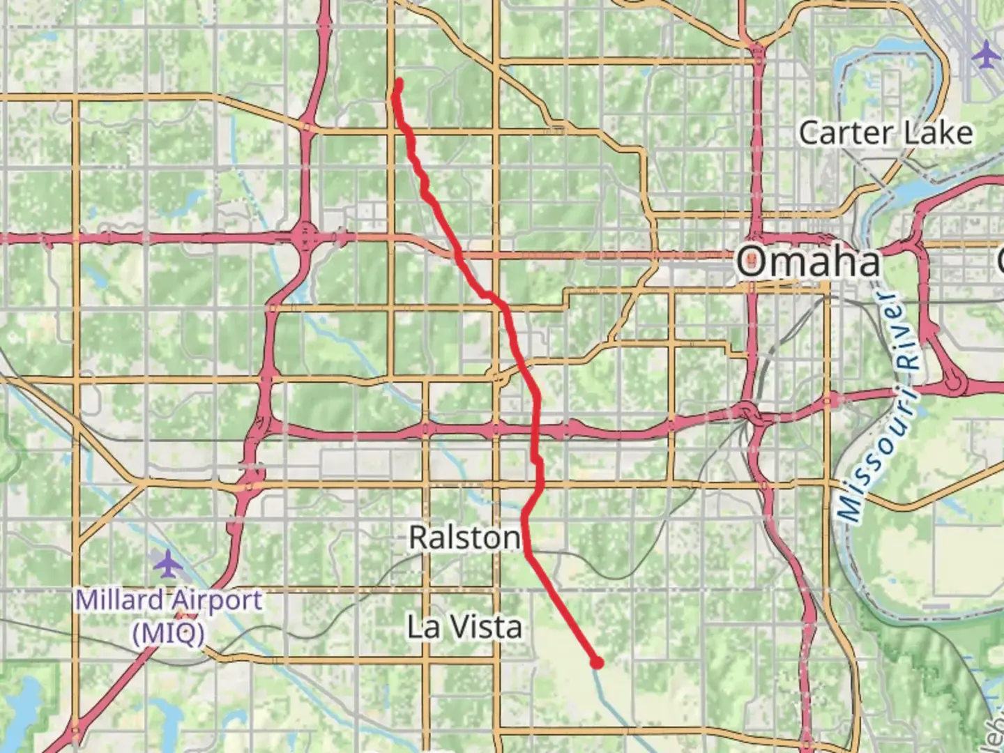 An image depicting the trail Keystone Trail via ADT and its surrounding area.