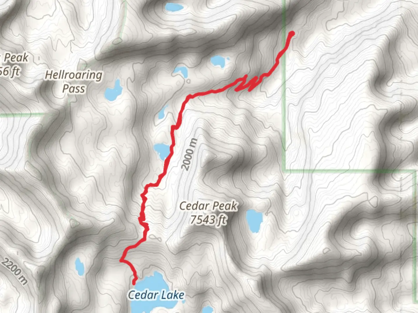An image depicting the trail Cedar Lake Trail - Short and its surrounding area.