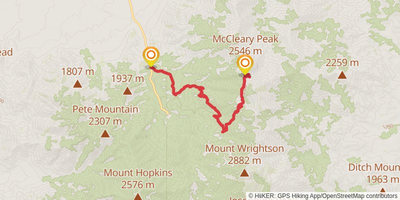 Four Springs Trail via Kent Springs and Bog springs Trail stage 2 Map
