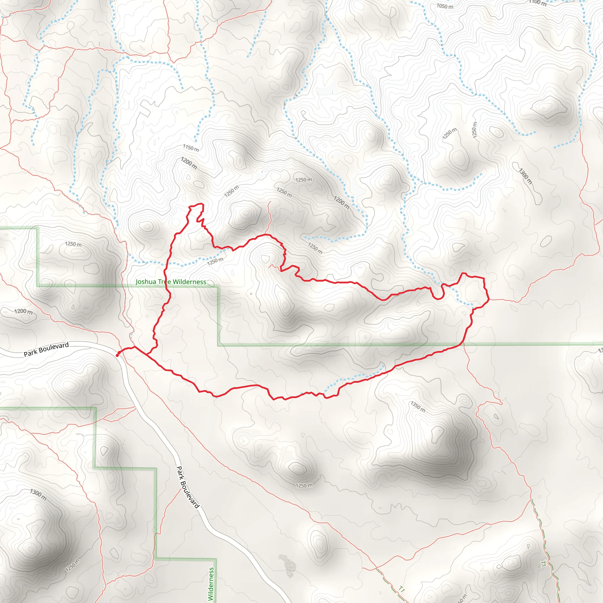 North View Loop Trail mobile static map