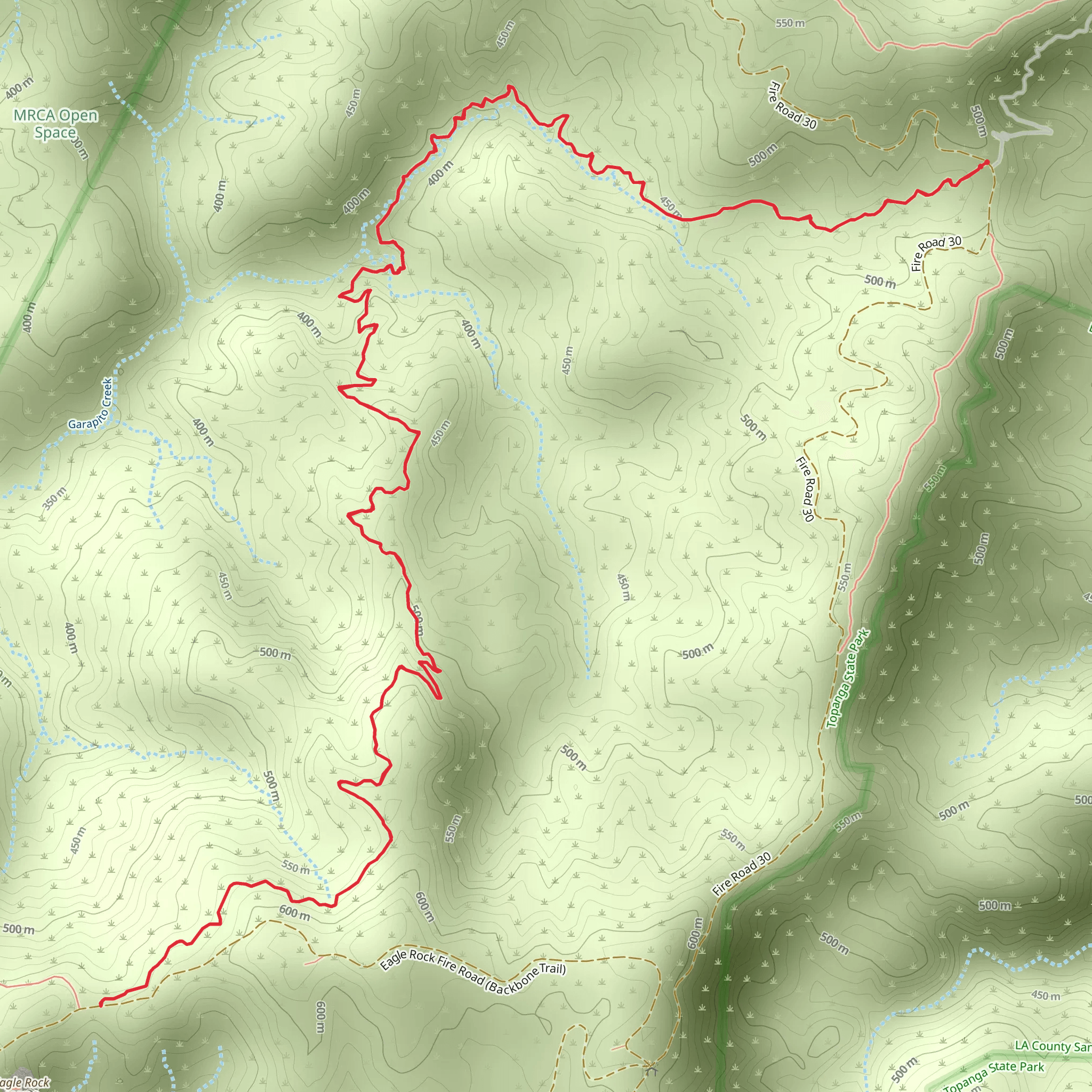 Garapito Trail mobile static map