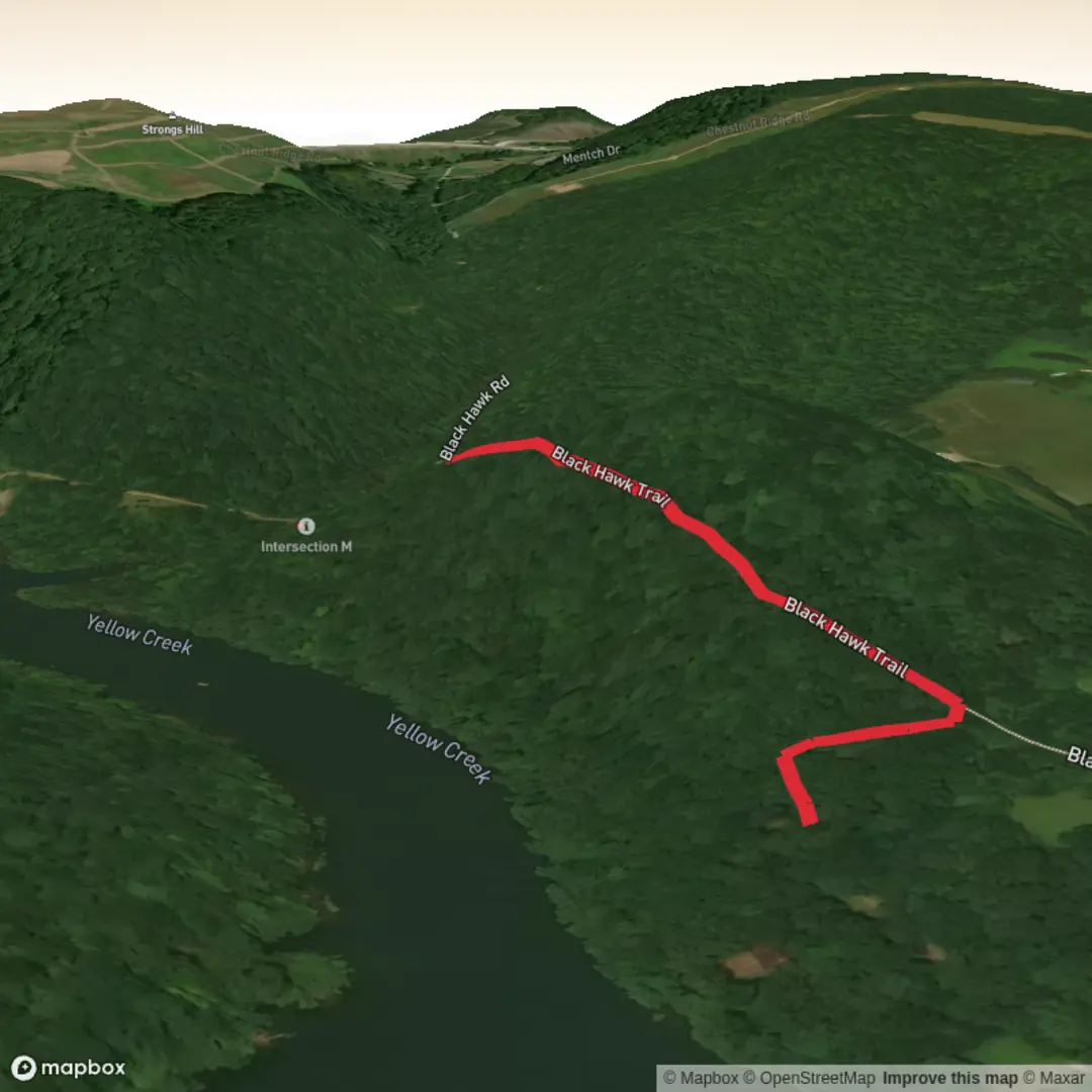 An image depicting the trail Black Hawk Trail and its surrounding area.