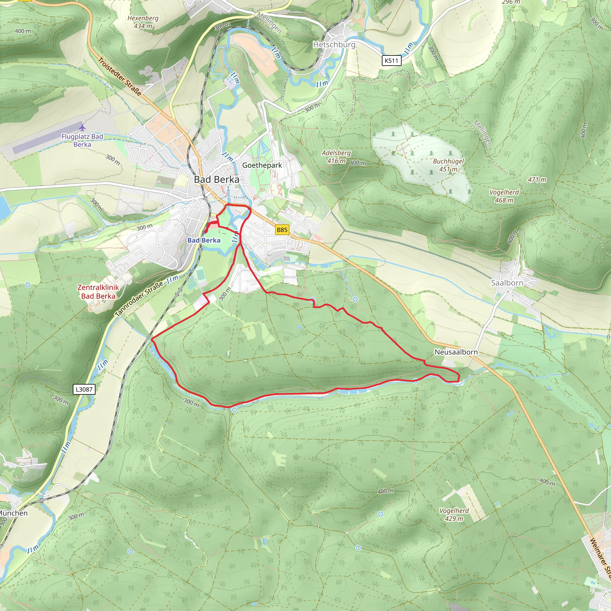 Heinrich-Schuetz Weg mobile static map