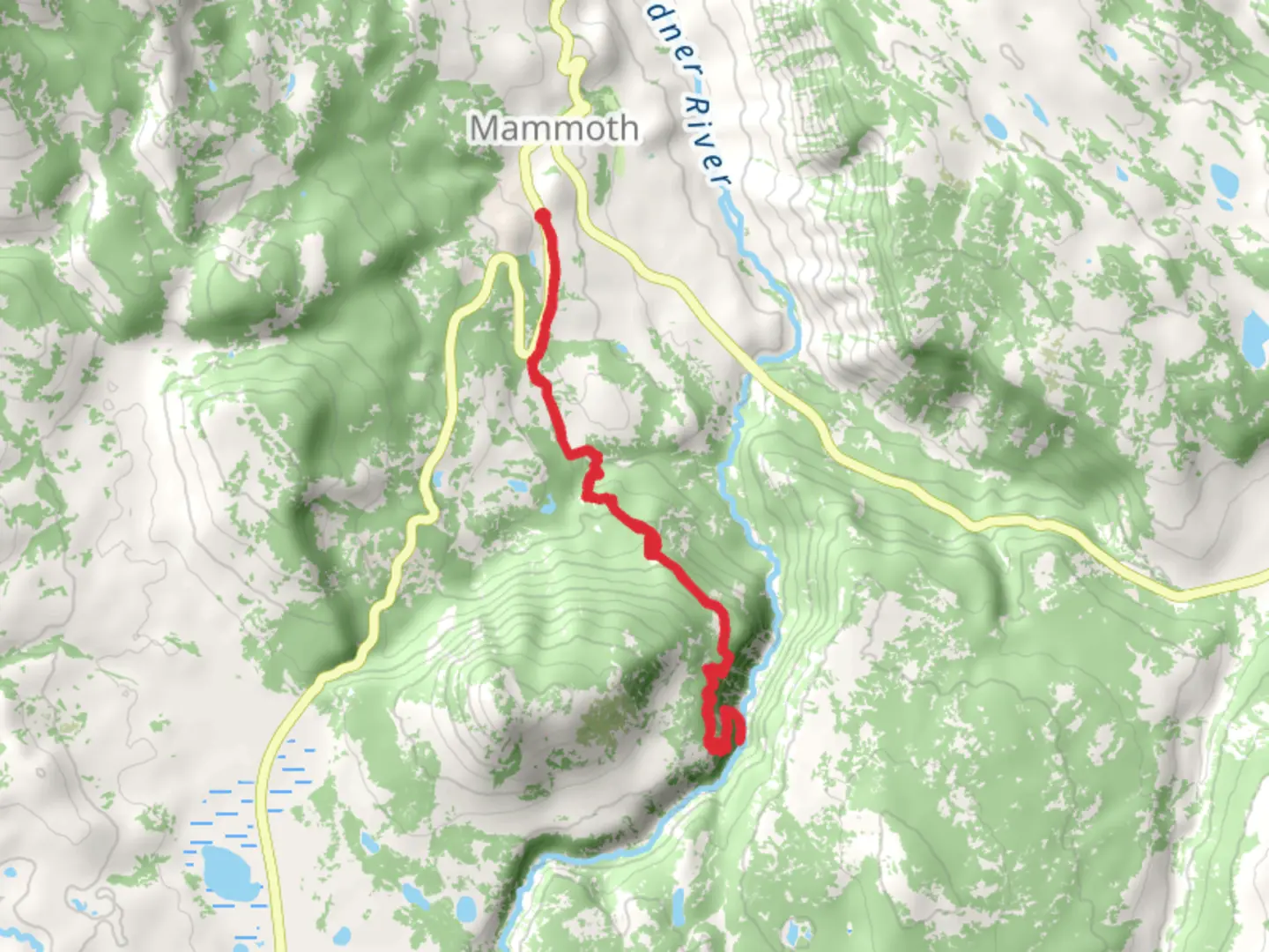 An image depicting the trail Gardner River via YCC Trail and its surrounding area.
