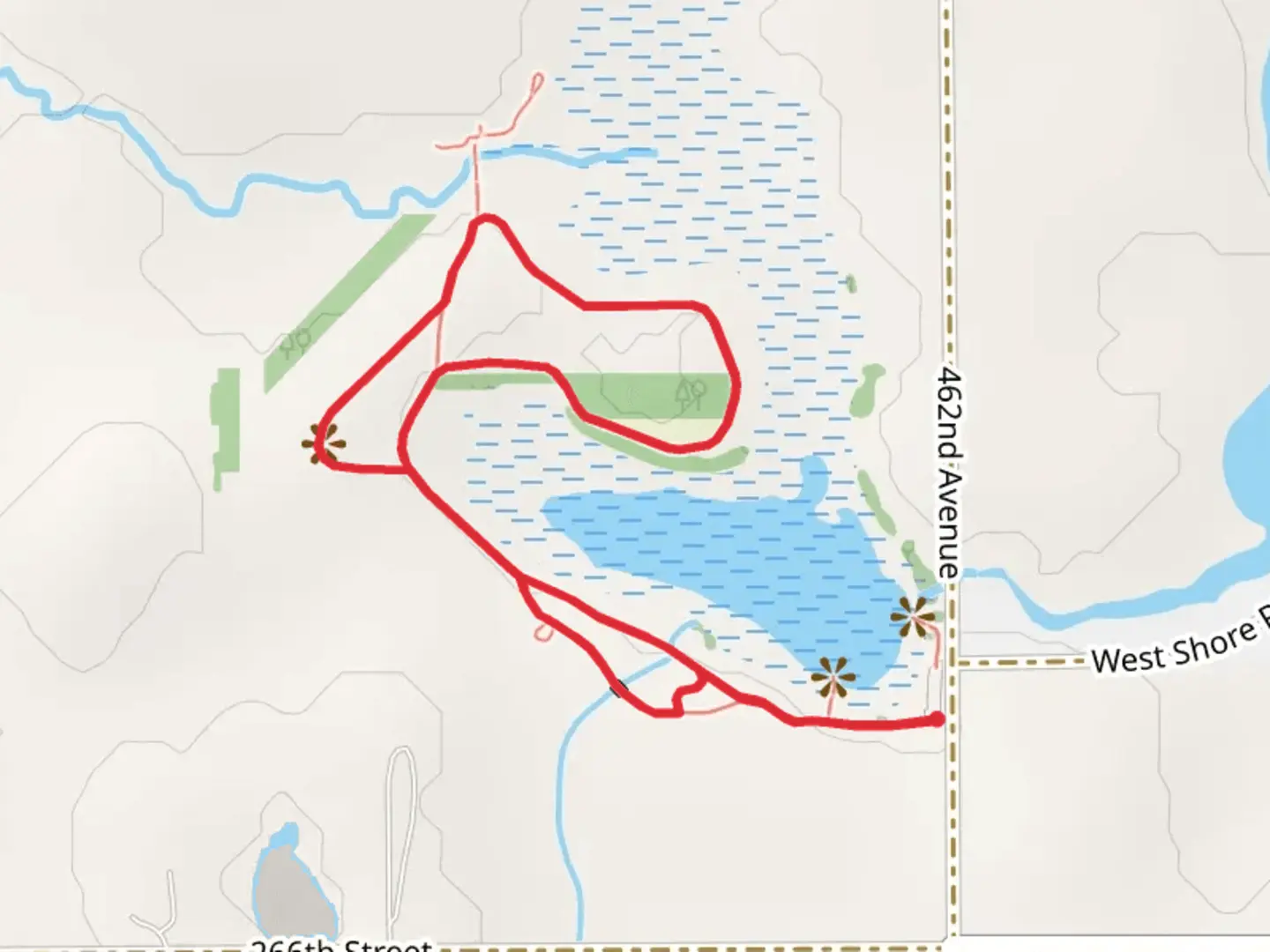 An image depicting the trail Lower and Upper Loop Trail and its surrounding area.