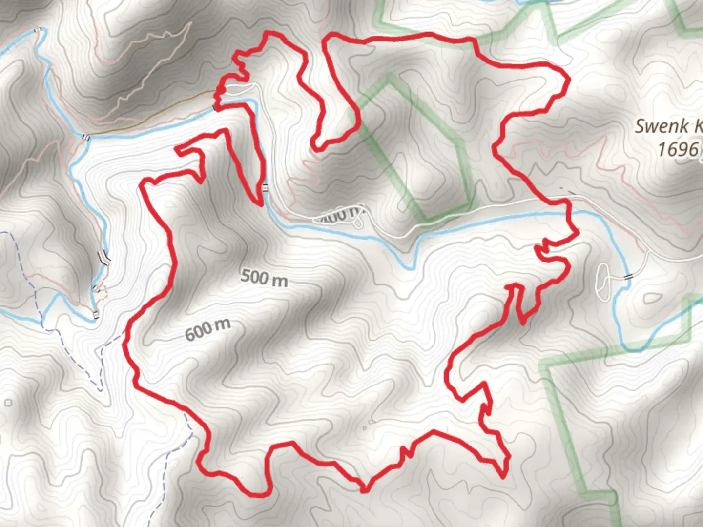 An image depicting the trail Raven Rock Trail, Turkey Ridge Trail and Saddleback Trail Loop and its surrounding area.