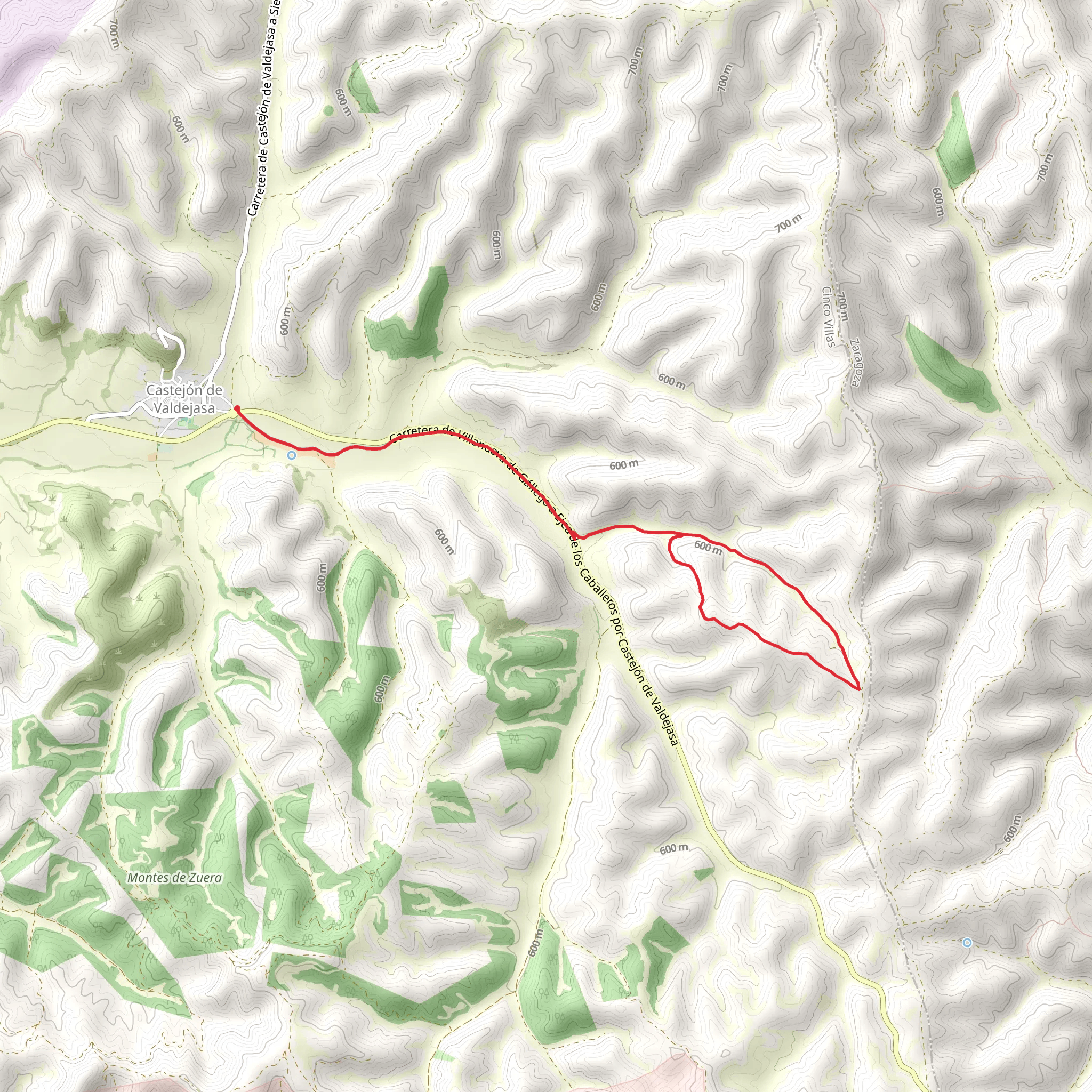 Castejón de Valdejada - Val de Cantales PR Z 108 mobile static map