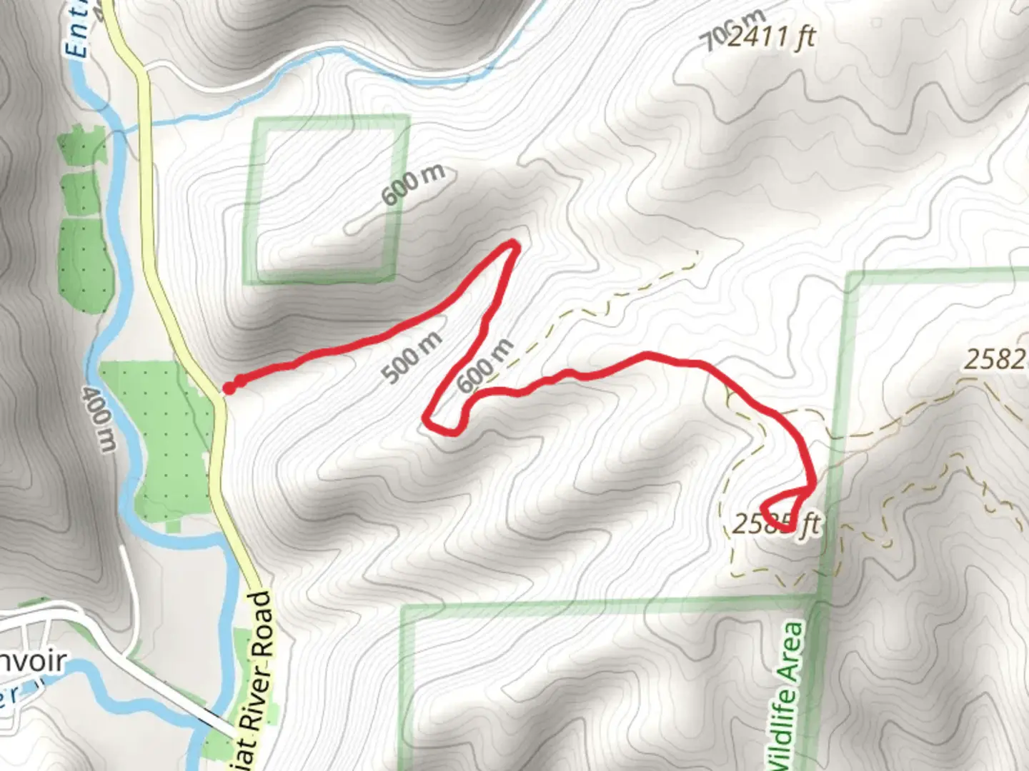 An image depicting the trail Steliko Lookout and its surrounding area.