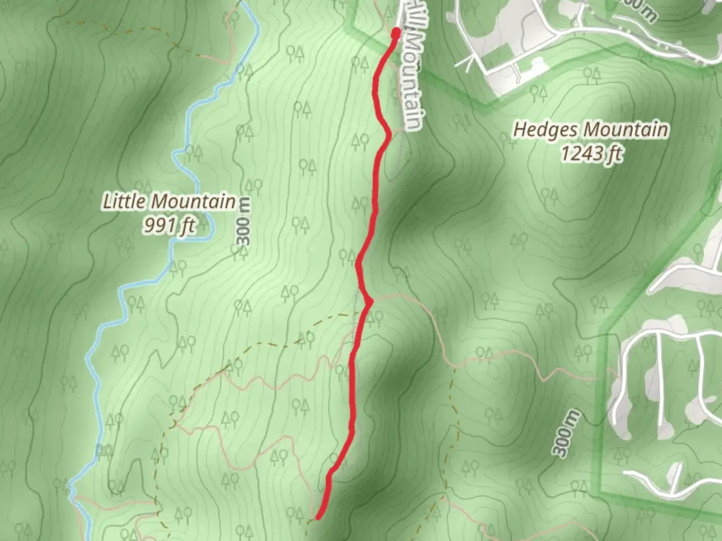 An image depicting the trail Third Hill Mountain Trail - Audubon Road and its surrounding area.