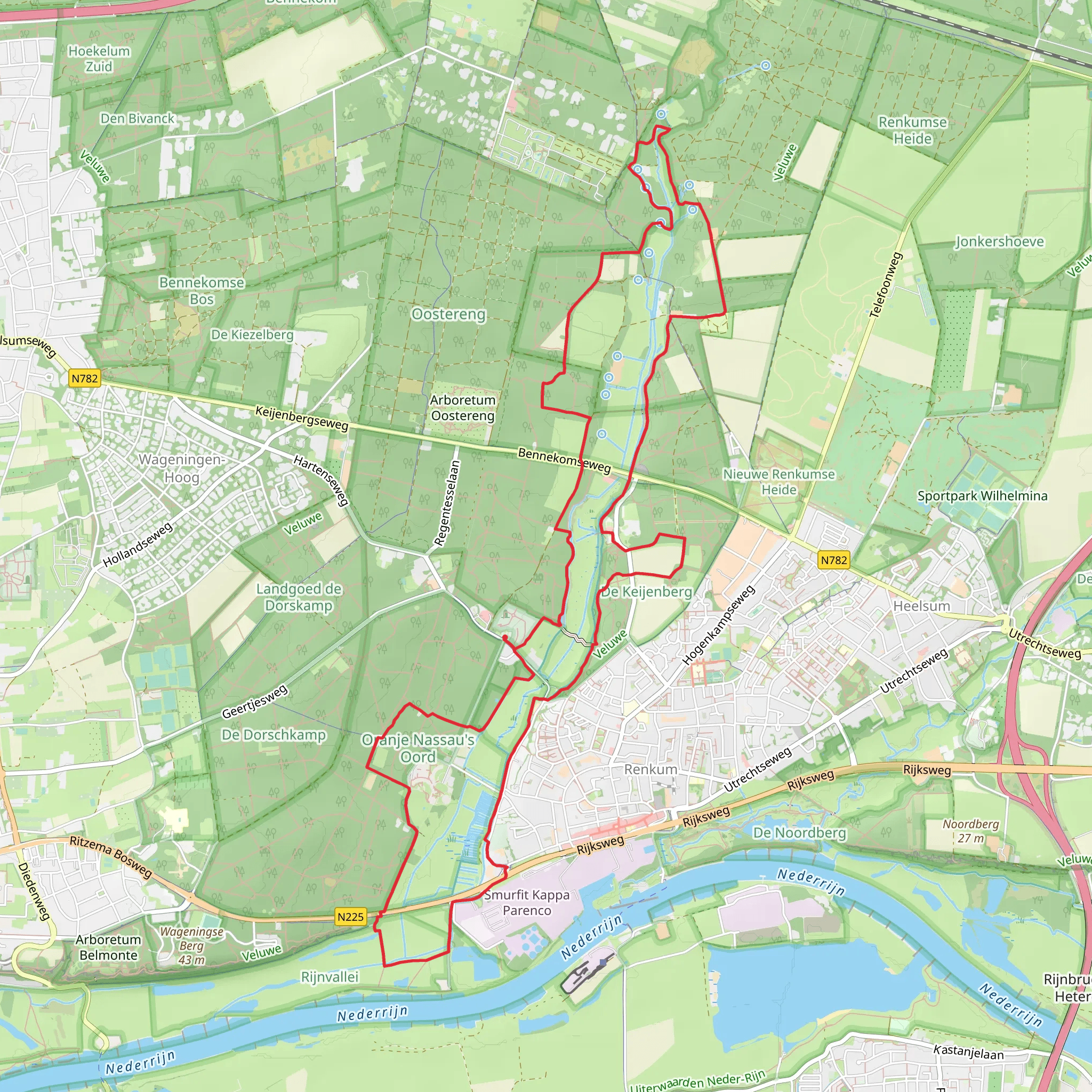De Keyenberg, Het Broek and Zoning Spoor Loop mobile static map