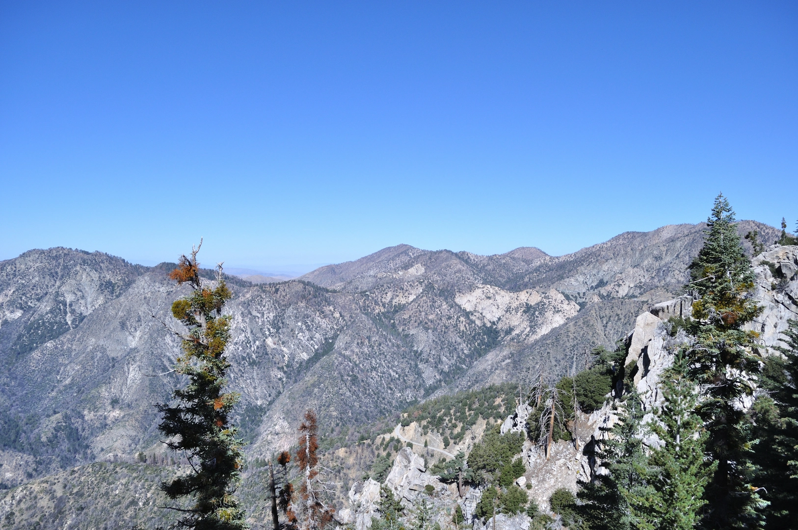 An image depicting the trail Mount Williamson and Pleasant View Ridge and its surrounding area.