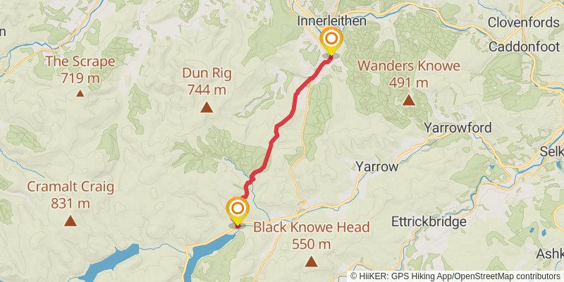 Southern Upland Way stage 13 Map