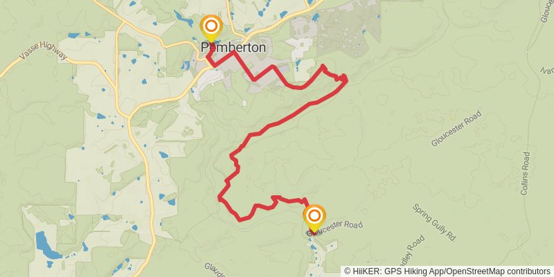 Bibbulmun Track stage 30 Map