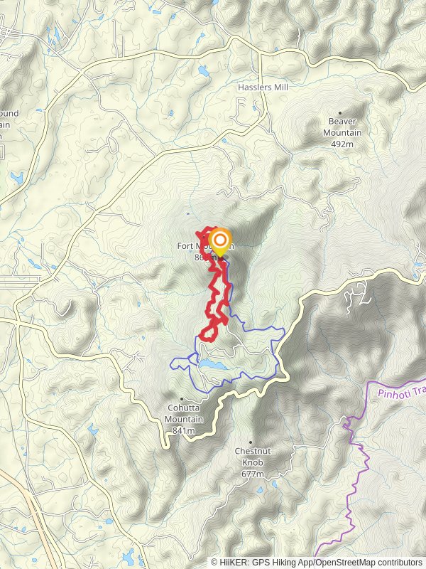 Fort Mountain via West Overlook Trail, Gahuti Loop Trail