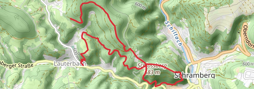 Lauterbacher Wandersteig stage 3 Map