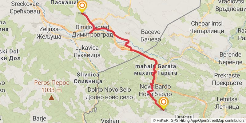 Sultans Trail stage 72 Map