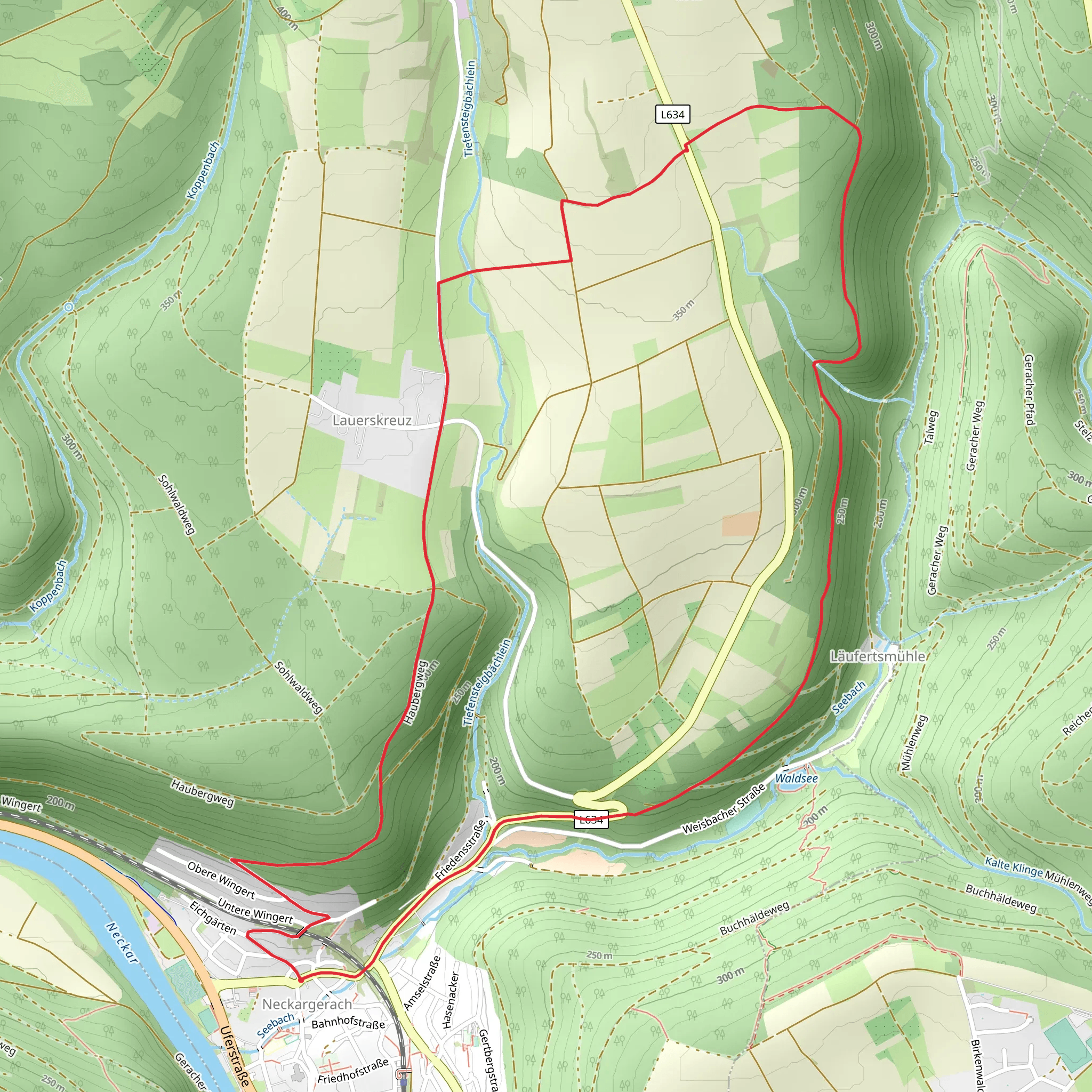 Waldlehrpfad Neckargerach mobile static map
