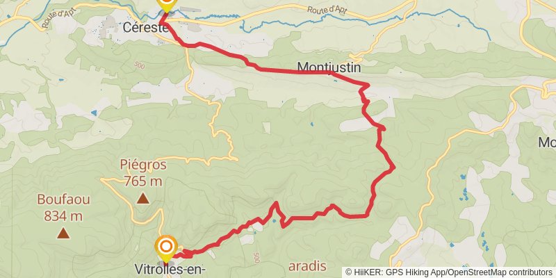 Tour of Luberon stage 3 Map