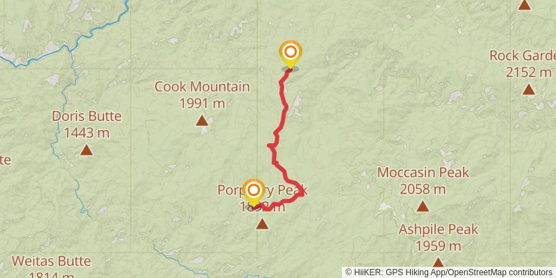 Ultra Pedestrian North Loop stage 28 Map