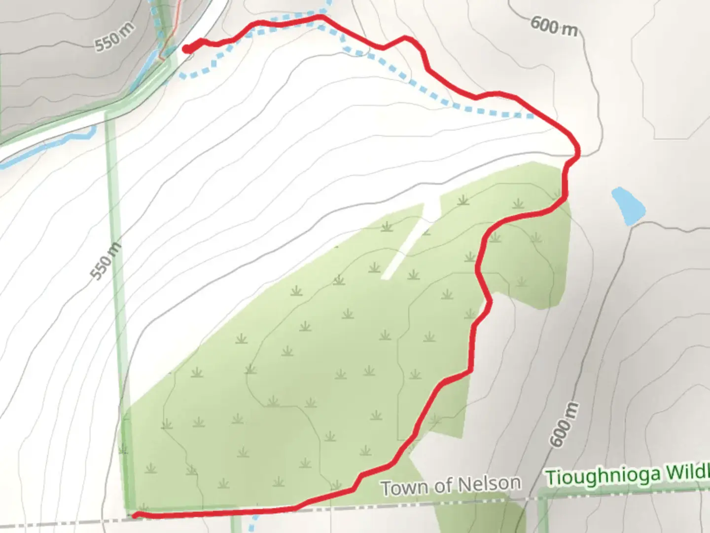 An image depicting the trail Link Trail and its surrounding area.