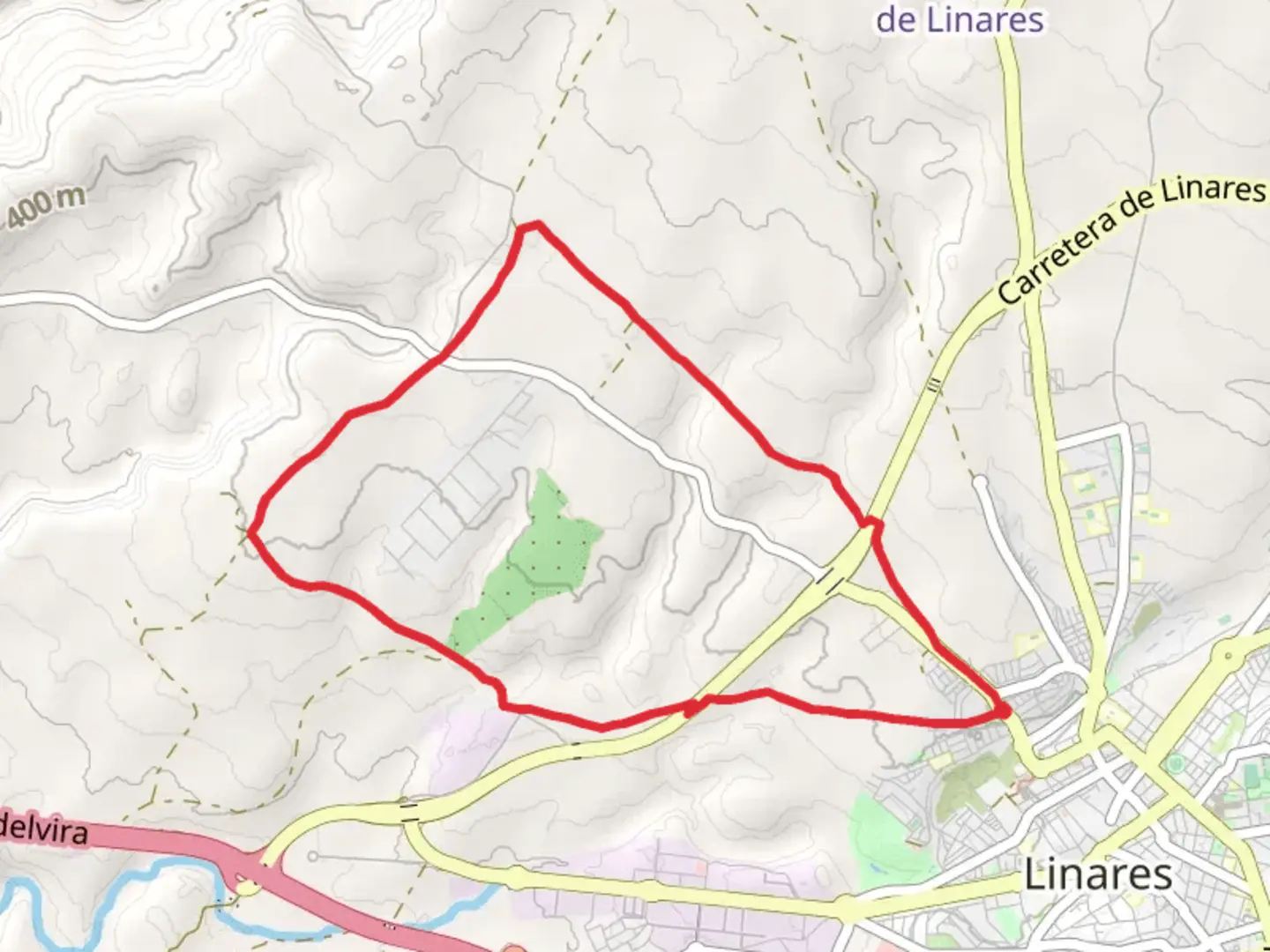 An image depicting the trail Tortilla Foundry PR A 265 and its surrounding area.