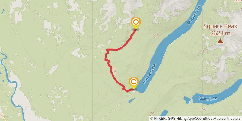 Akokala Lake Trail stage 2 Map