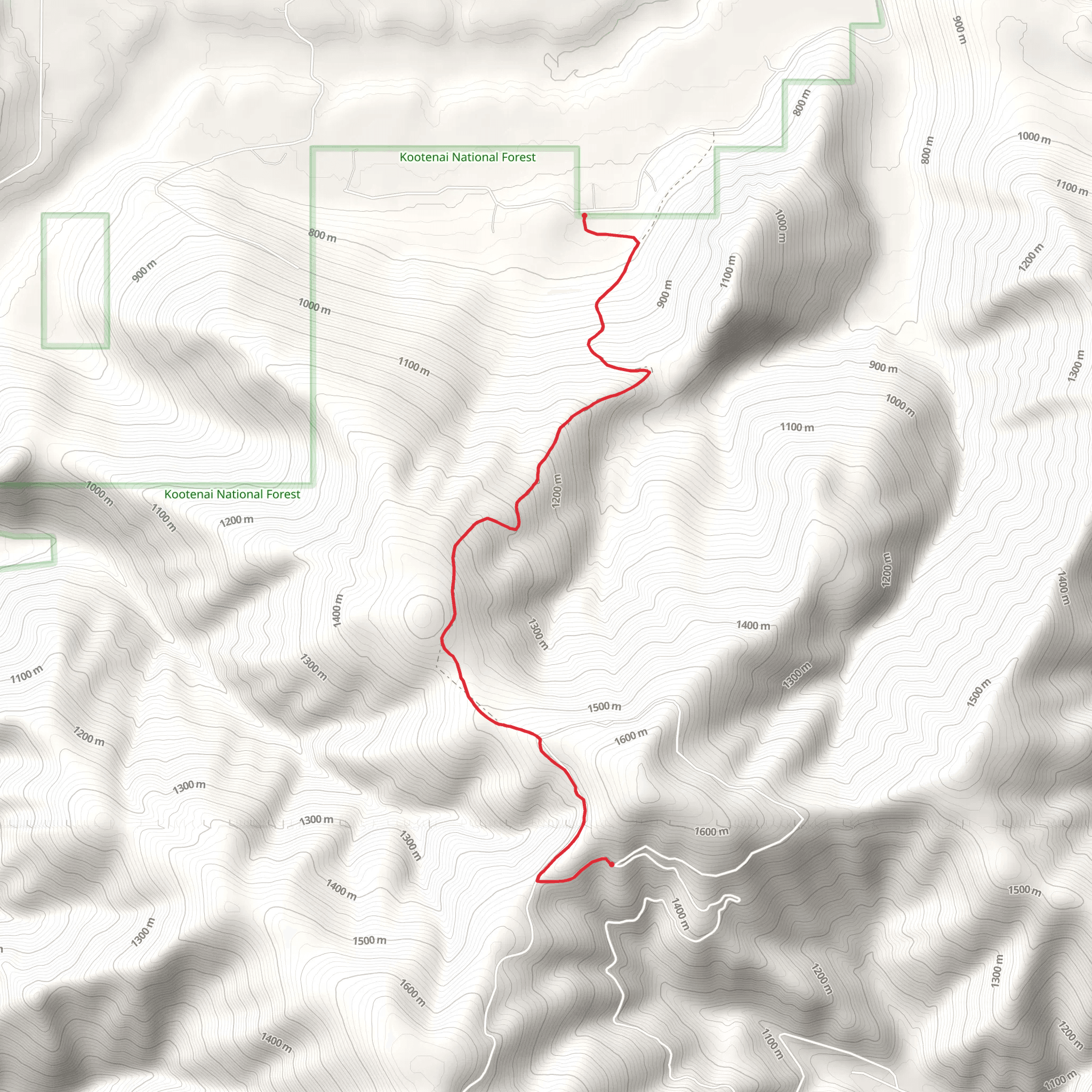 Rice Draw Trail mobile static map